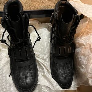 Polo Ralph Lauren Black Leather Men's Boots